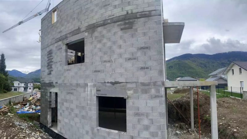 Construction | Maison Individuelle | Albertville (73) 5 mur-amr