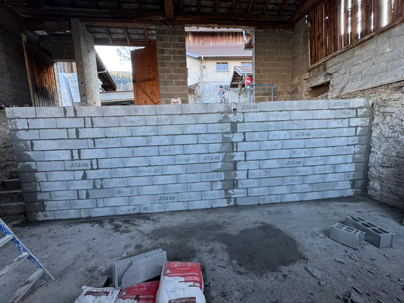 Elévation en parpaings