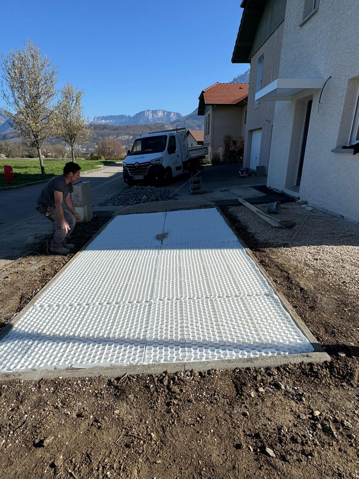 Place de stationnement - dalle evergreen