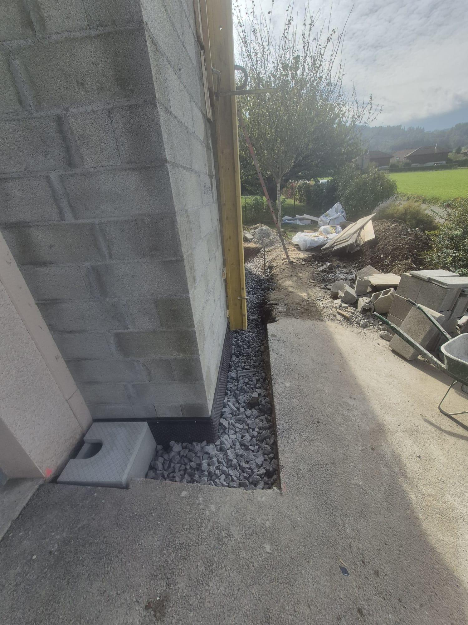 Réalisation drainage