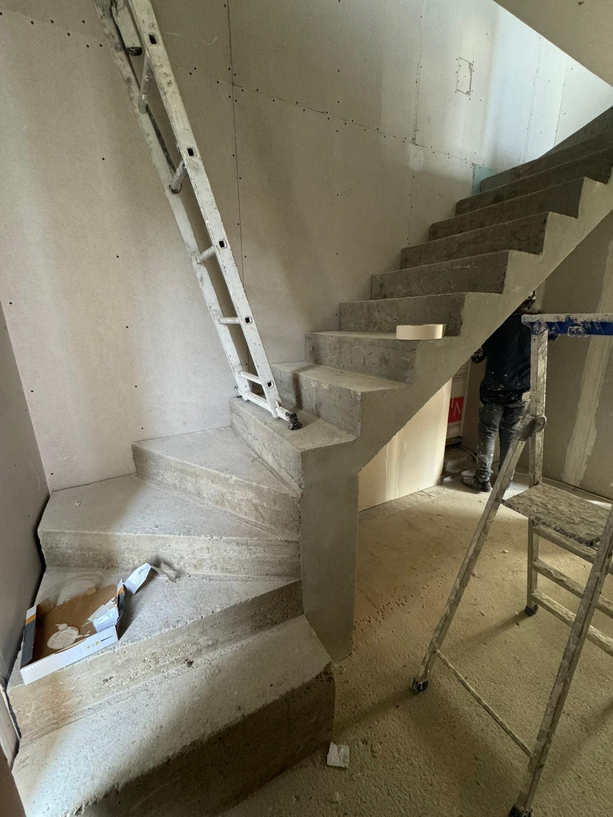 Réalisation escalier béton